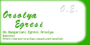 orsolya egresi business card